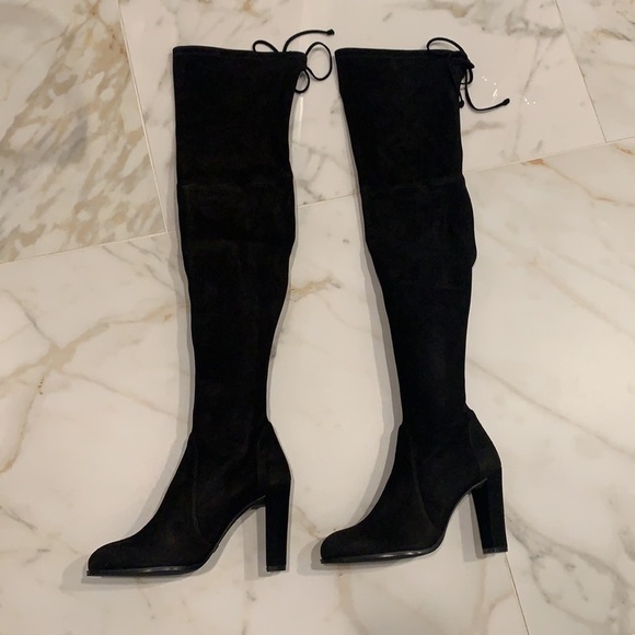 💕 Stewart Weitzman Highland Over The Knee Boots. Brand New With Box & Sleeves. - Picture 2 of 5